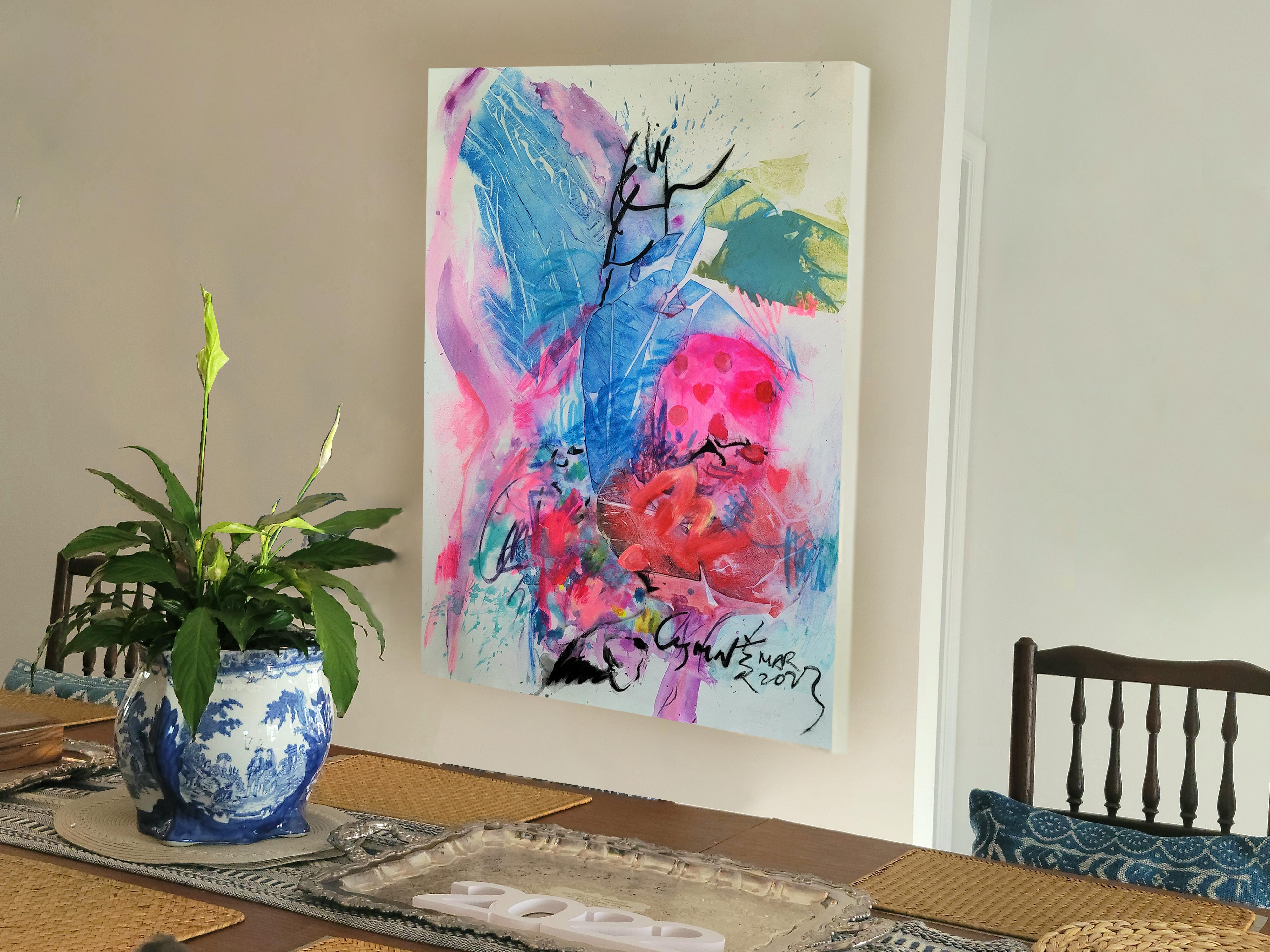 Una coppia di fagioli - Painting Espressionismo astratto di Cymn Wong 