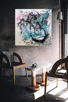 A Singular Transformation I - Energetic, Expressive Abstract, Zen Calligraphy