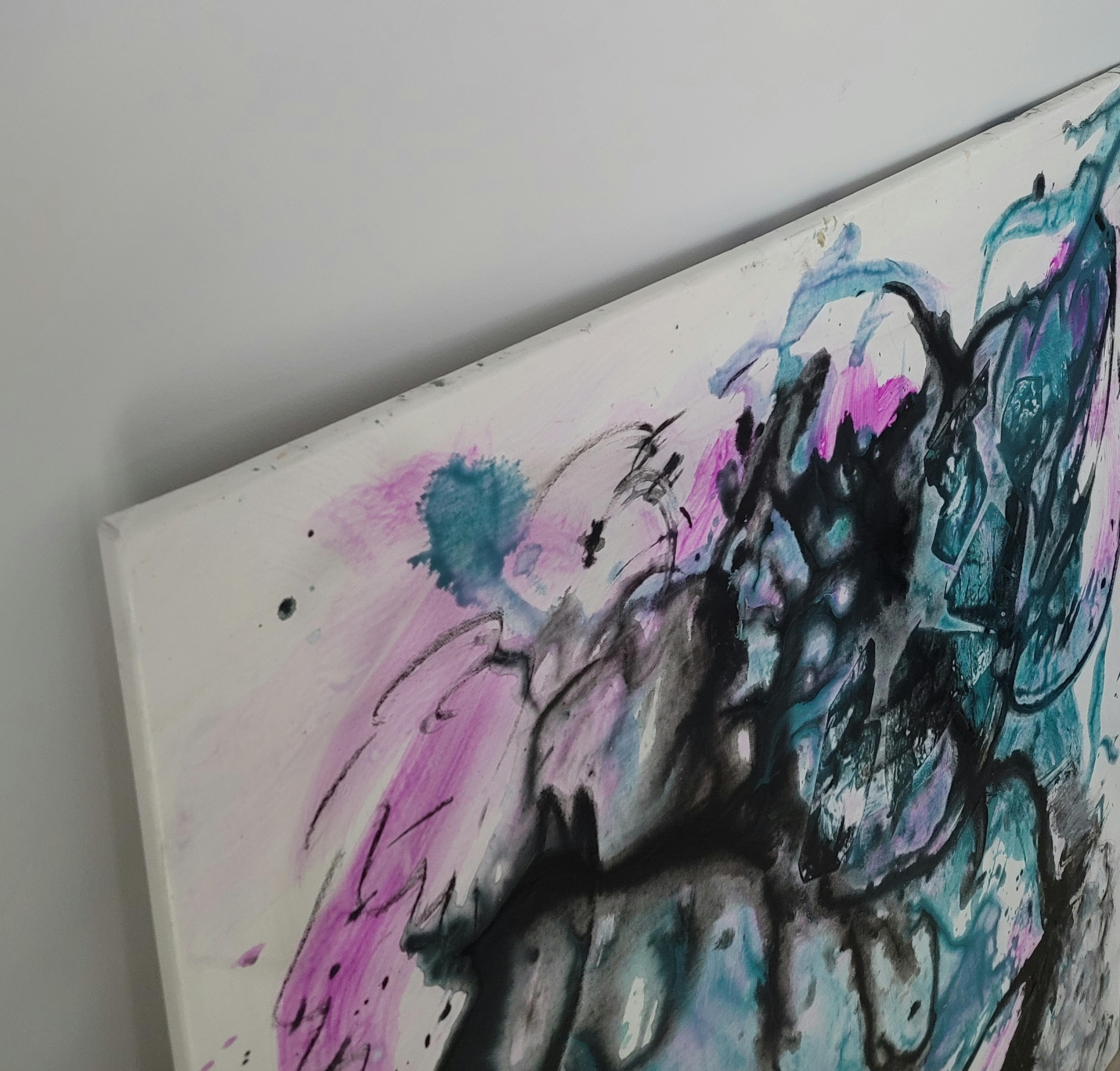 A Singular Transformation I - Energetic, Expressive Abstract, Zen Calligraphy For Sale 4