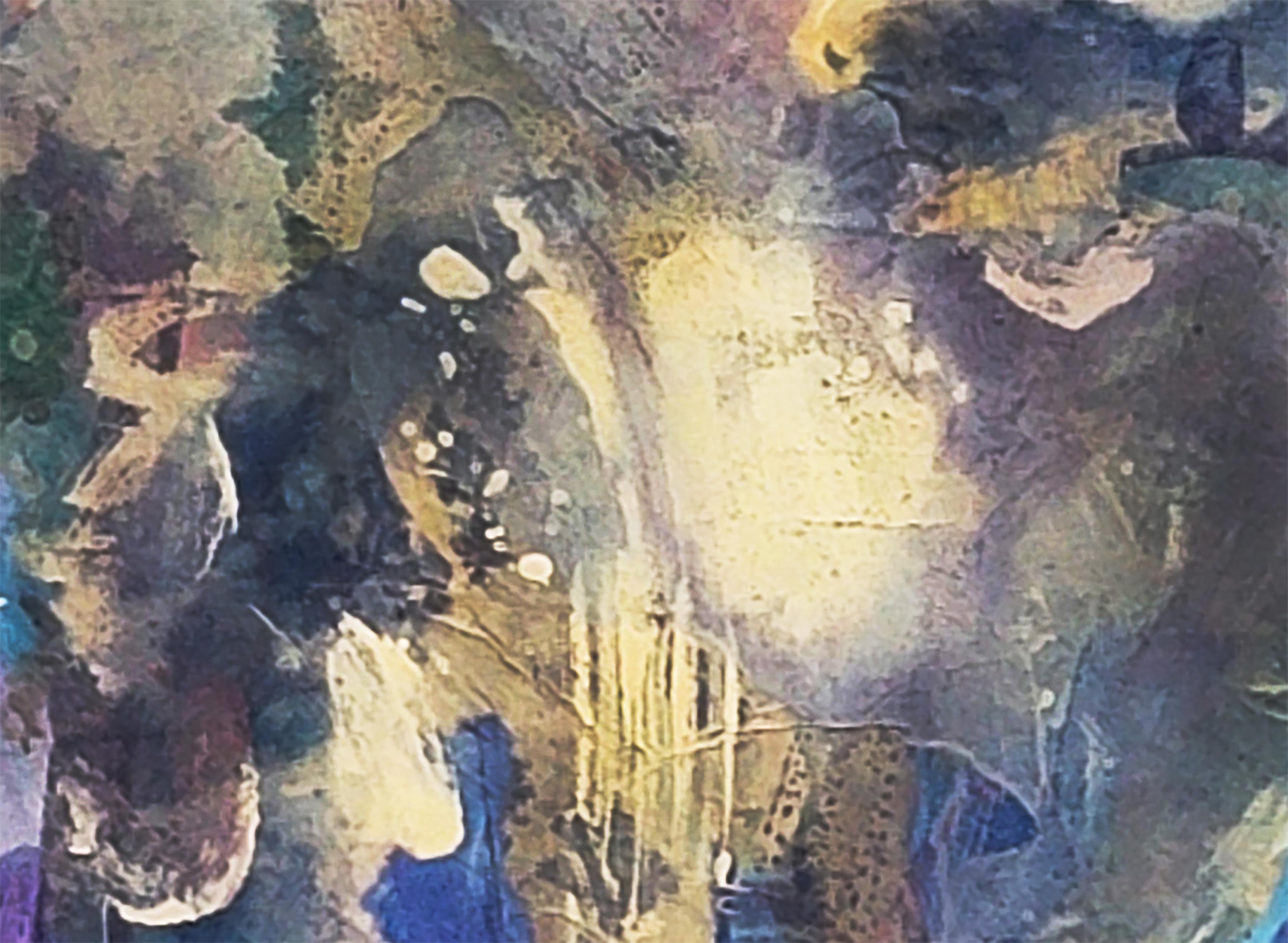 Impression abstraite_ Un peu de rose II en vente 3