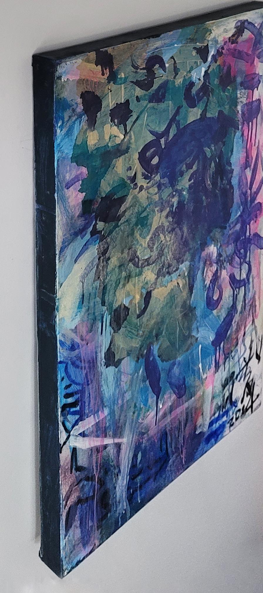 Impression abstraite_ Un peu de rose III en vente 4