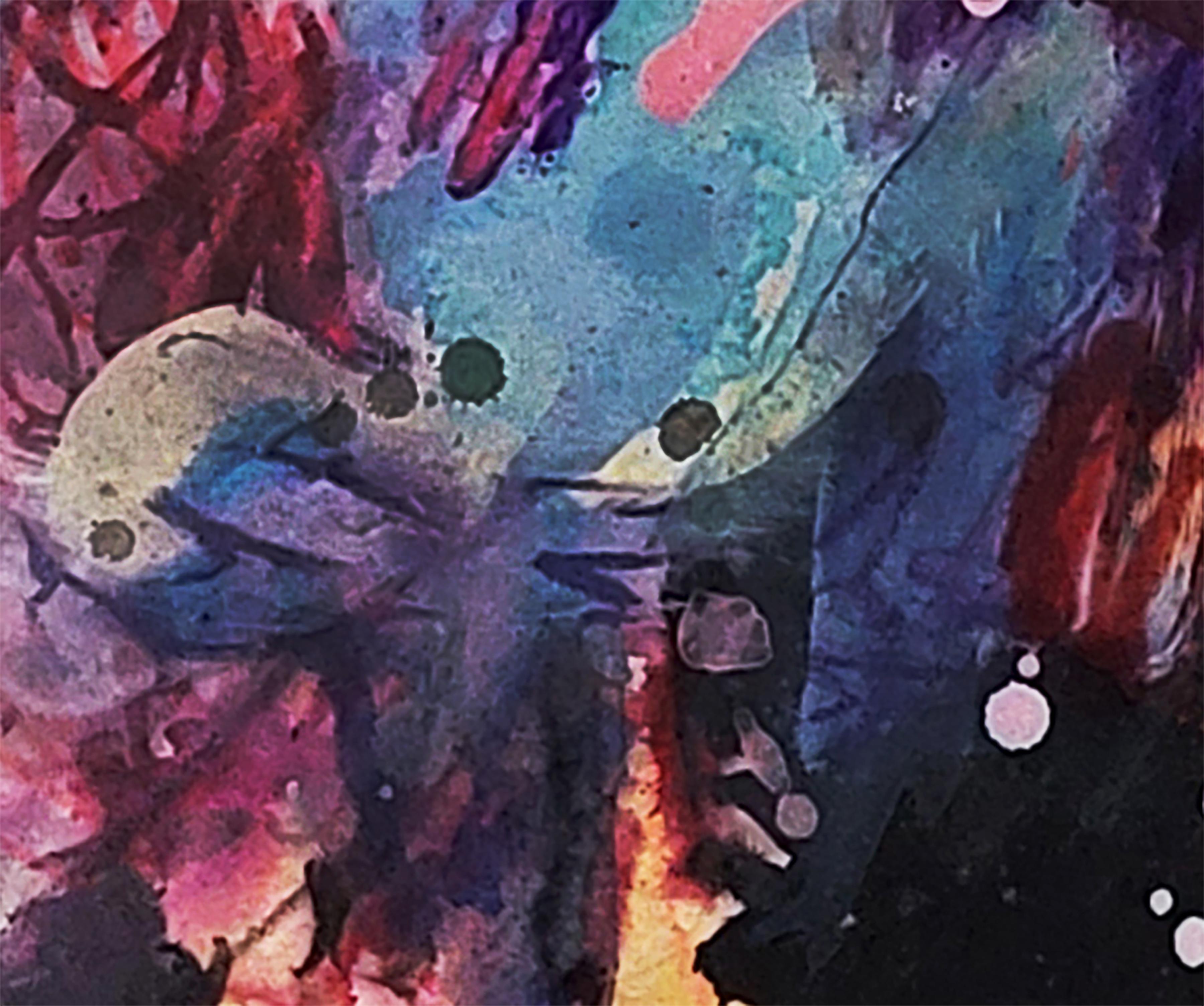 Impresión Abstracta_ Un Poco Rojo I en venta 3