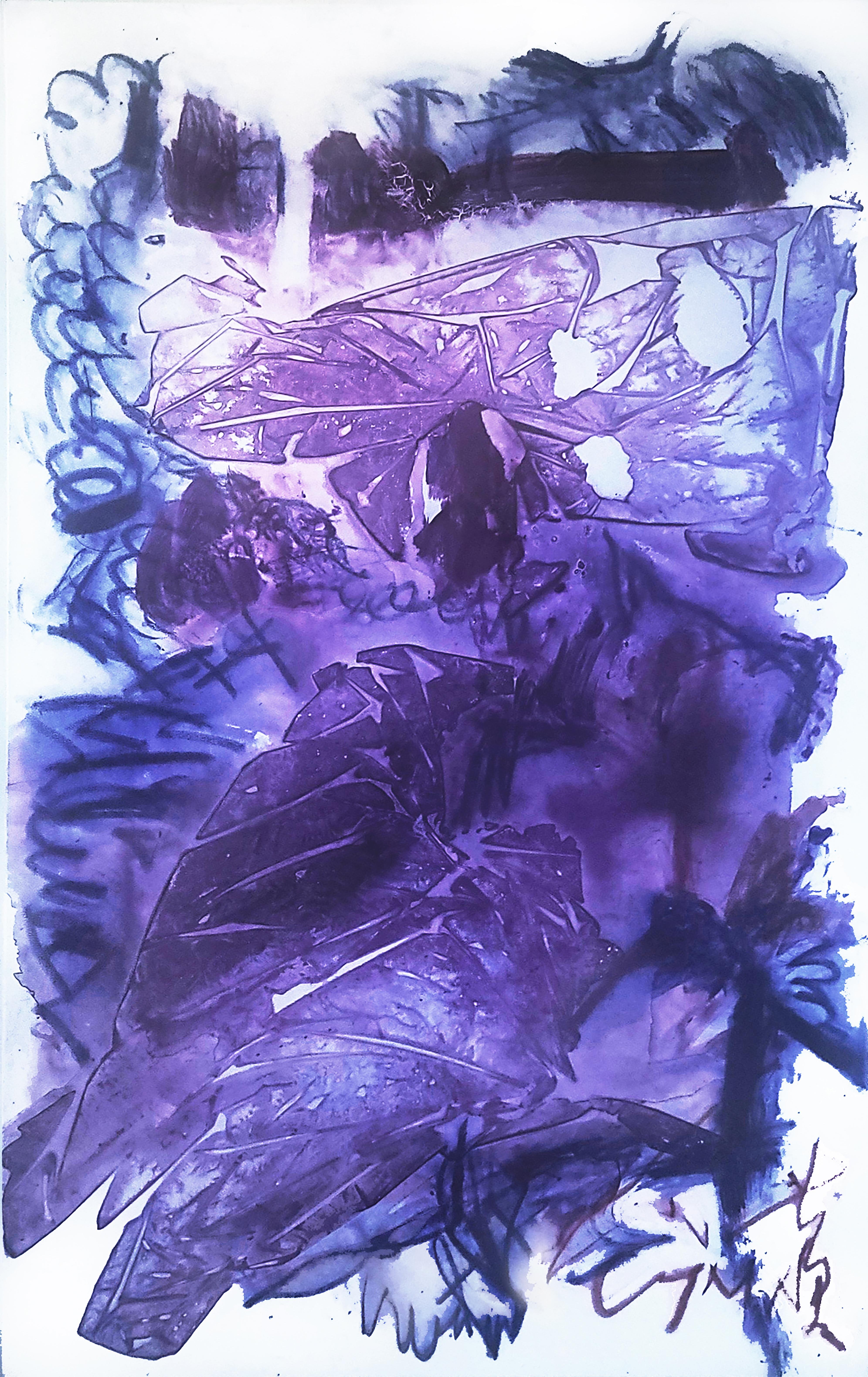 Abstract Impression_Bruise Storm I - Painting by Cymn Wong 