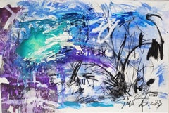 Au-delà du bleu - Impression abstraite I