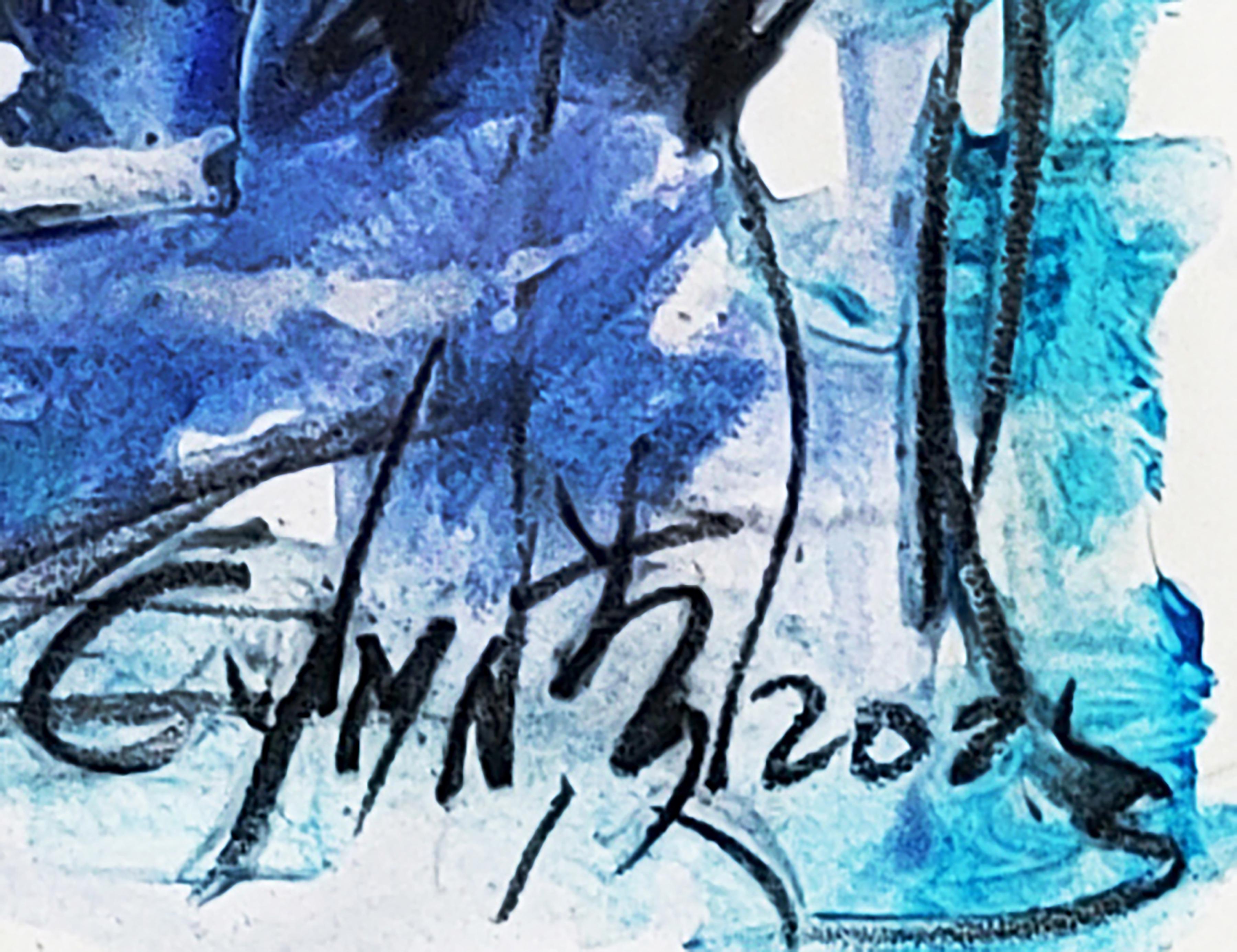 Beyond Blue - Abstract Impression II For Sale 2