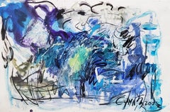 Au-delà du bleu - Impression abstraite II