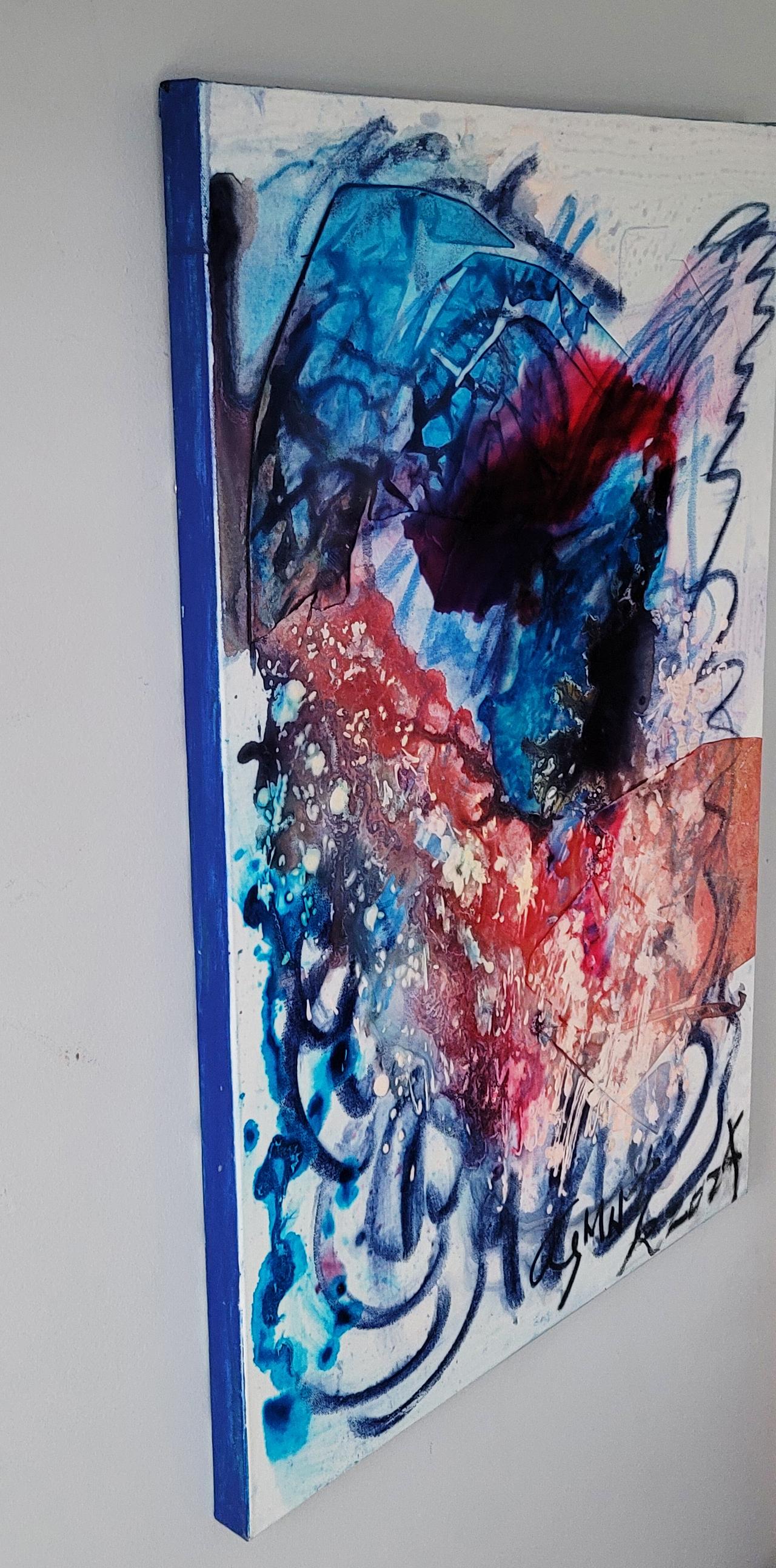 Cymn Wongs Stil der Mixed-Media-Gemälde wird mit Pastell, Buntstift, Acryl und Tinte entwickelt.  Wongs Wurzeln reichen von der traditionellen chinesischen Tuschpinselmalerei bis zum zeitgenössischen abstrakten Expressionismus in New York. Auf dem