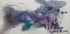 From Seed to Serenity - Vivid, Gestural, Expressive abstract and Zen Calligraphy