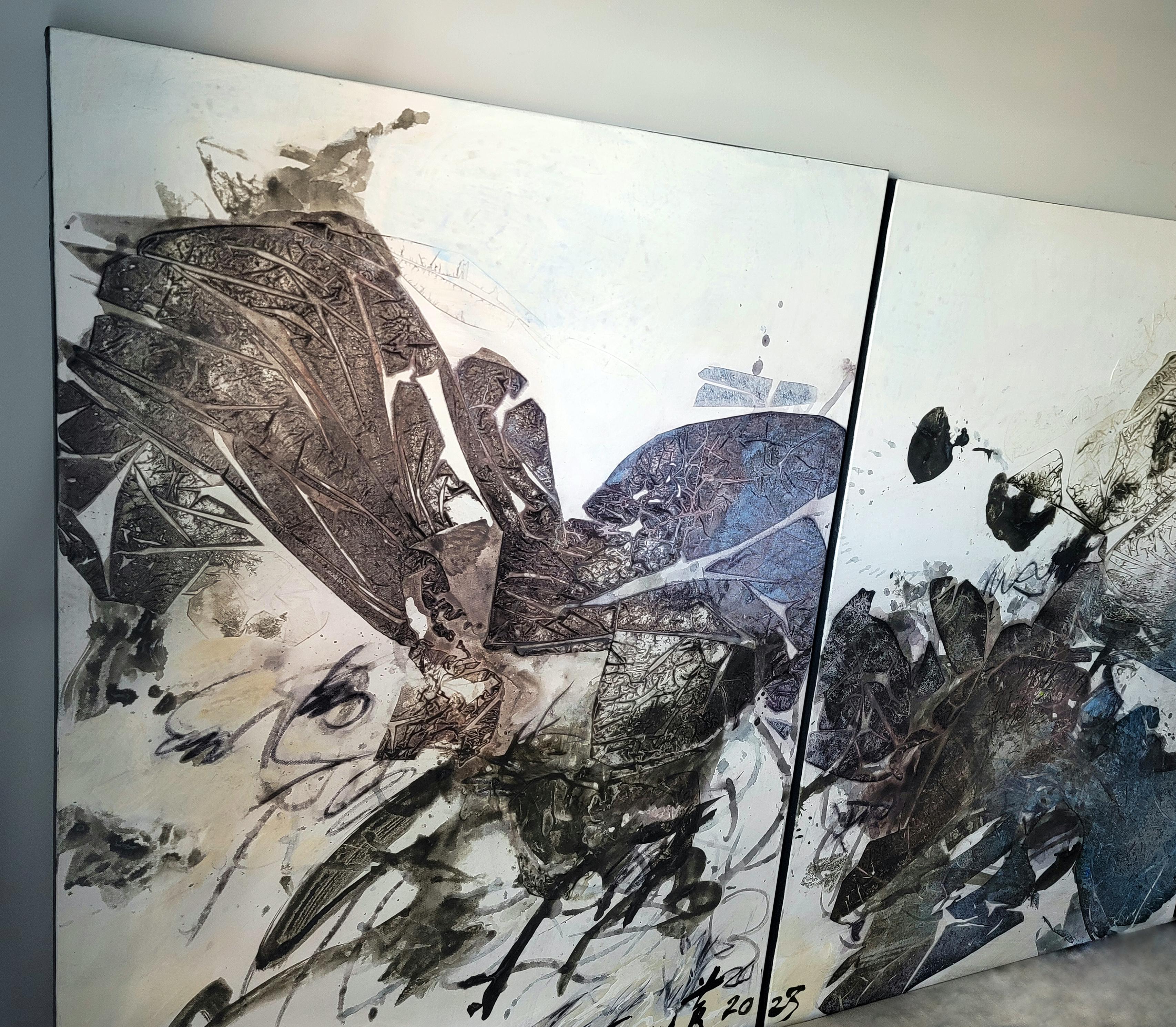 Le style de Cymn Wong est celui de peintures mixtes, développées avec du pastel, du crayon, de l'acrylique et de l'encre.  Enracinée dans la peinture traditionnelle chinoise au pinceau à encre et dans l'expressionnisme abstrait new-yorkais
