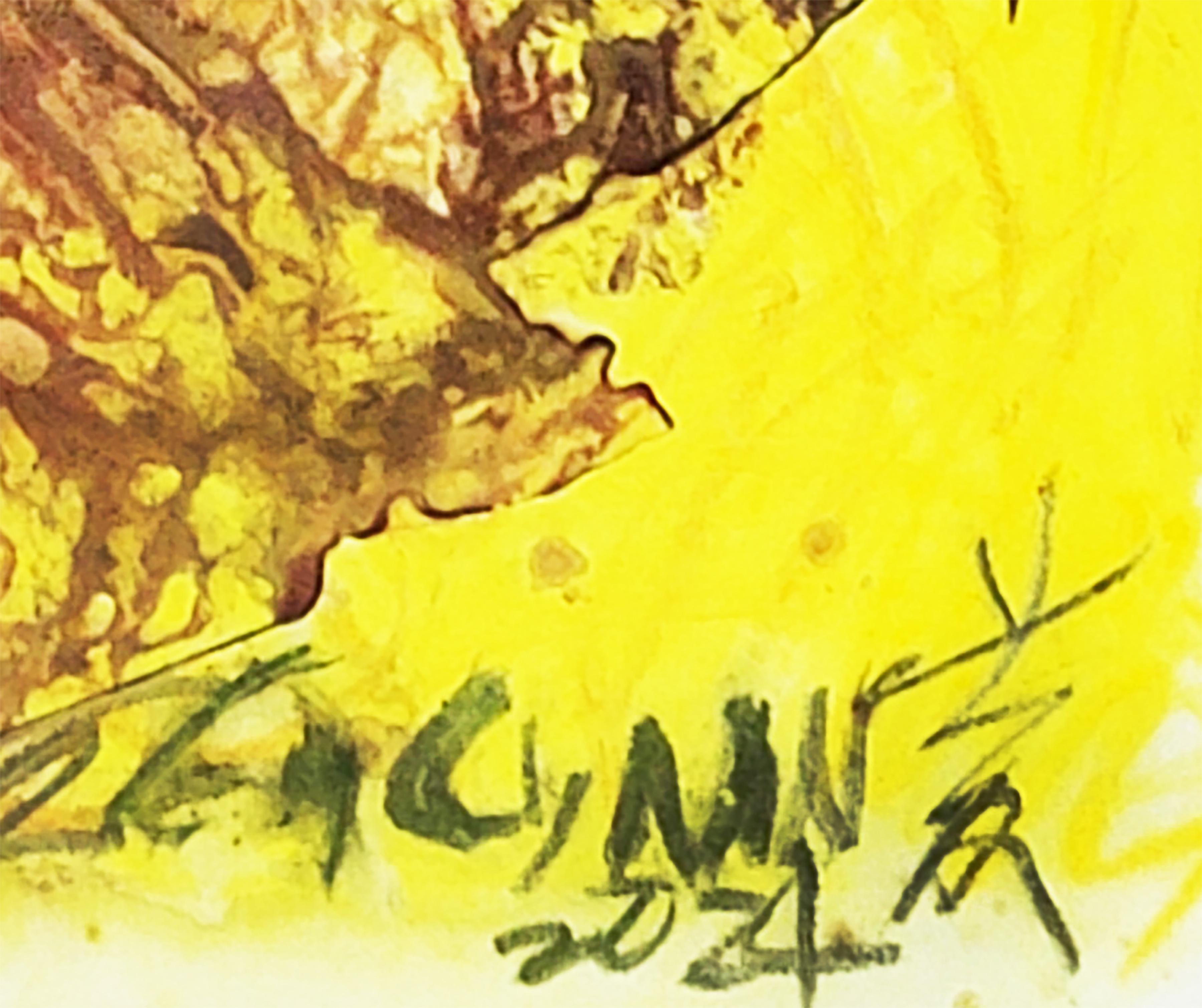Mysterious Yellow  Stains I For Sale 1