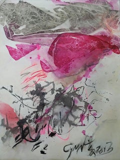 Solo Growth -Vivid, Colorful, Expressive Abstract, Zen Calligraphy