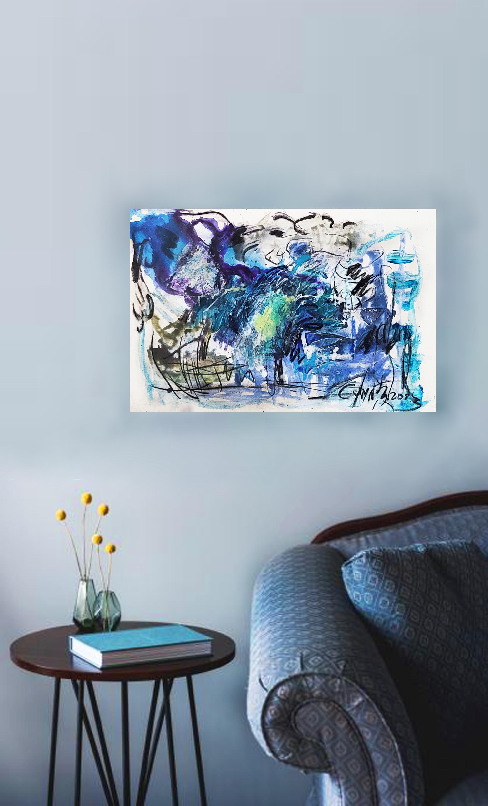 A Space, al di là di tutto  Faraway III - Painting Espressionismo astratto di Cymn Wong 
