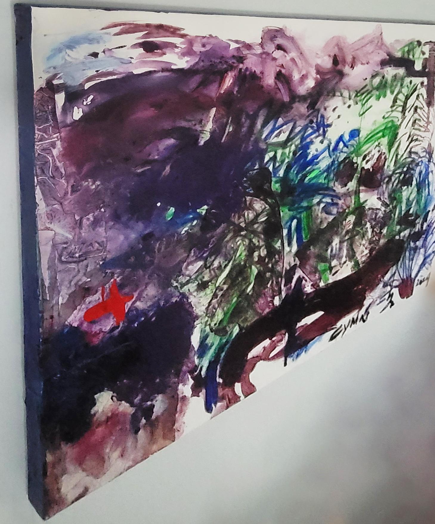 Lo stile dei dipinti a tecnica mista di Cymn Wong è sviluppato insieme a pastello, pastello, acrilico e inchiostro.  Affondando le sue radici nella tradizionale pittura cinese con pennello a inchiostro e nell'espressionismo astratto contemporaneo di