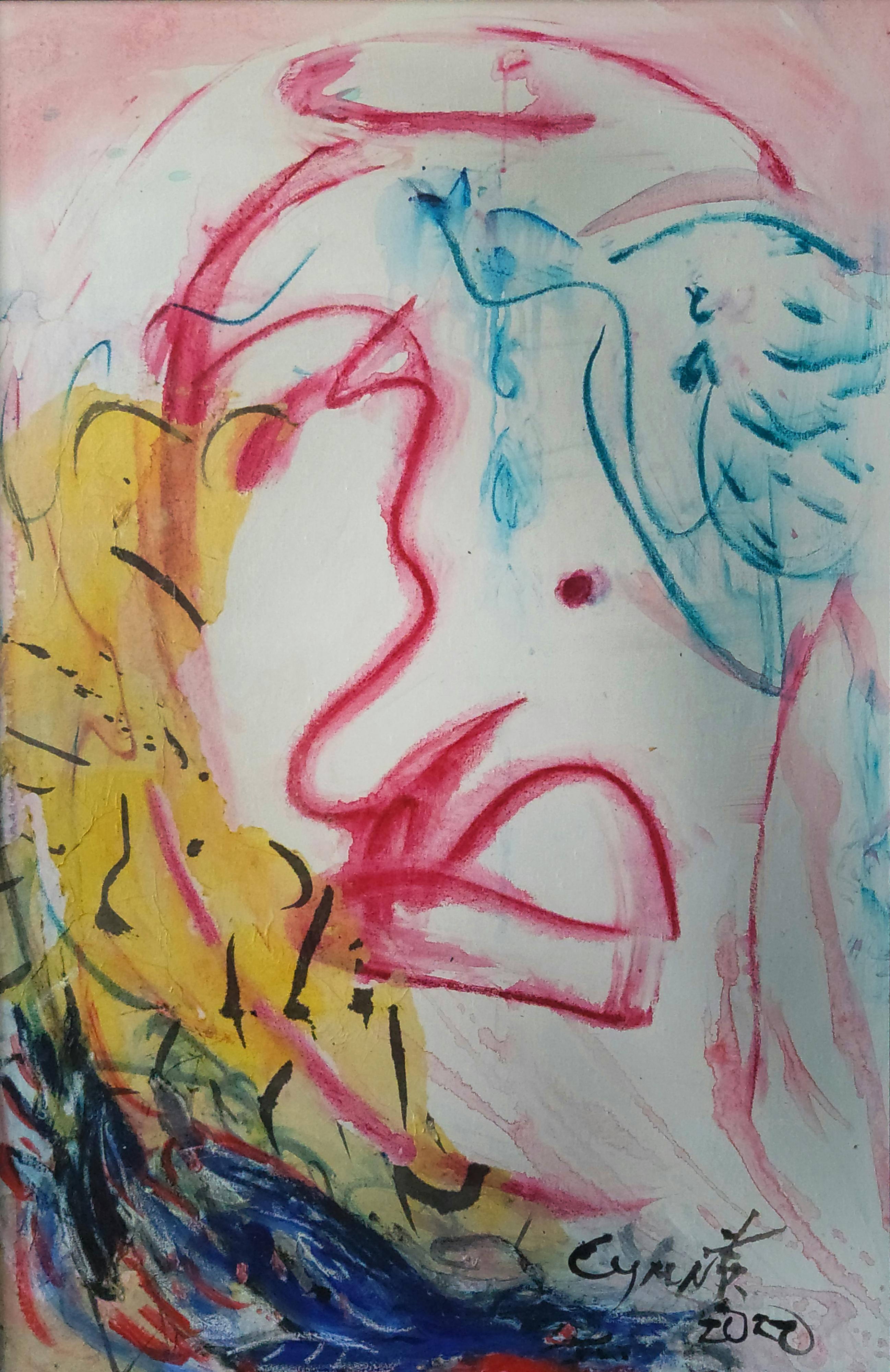 The Facial Hues I - Painting by Cymn Wong 