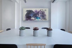 The Lone Bloom - Lyrical, Expressive Abstract, Zen Calligraphy