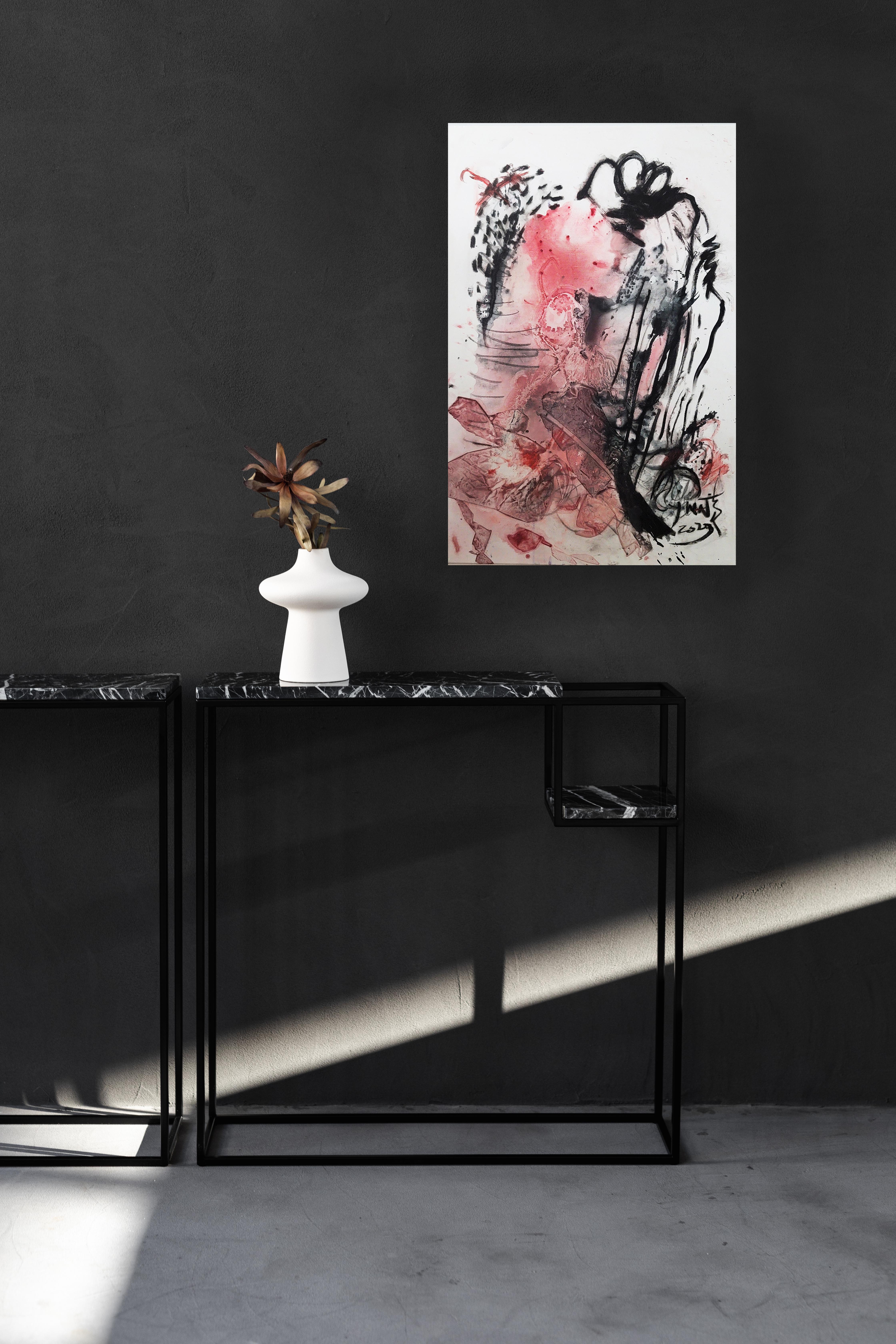 Try it for free Red and Black II - Abstract Expressionist Painting by Cymn Wong 