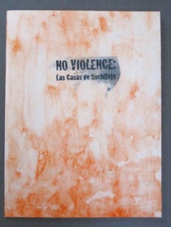 Used "No Violence: Las Casas de Suchitoto", Silkscreen Prints in Hand-made Portfolio