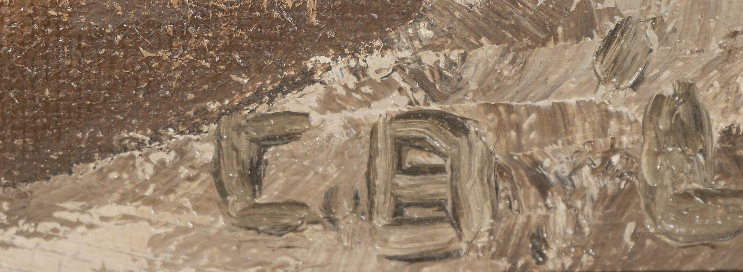 Quadro di grandi dimensioni, Fanciulla orso che cambia, Donna nuda che giace con il lupo, artista di Taos in vendita 2