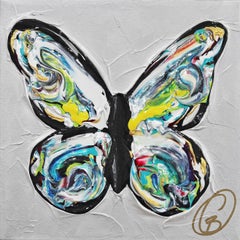 Anything is Possible - Impasto Thick Paint Original Butterfly Artwork