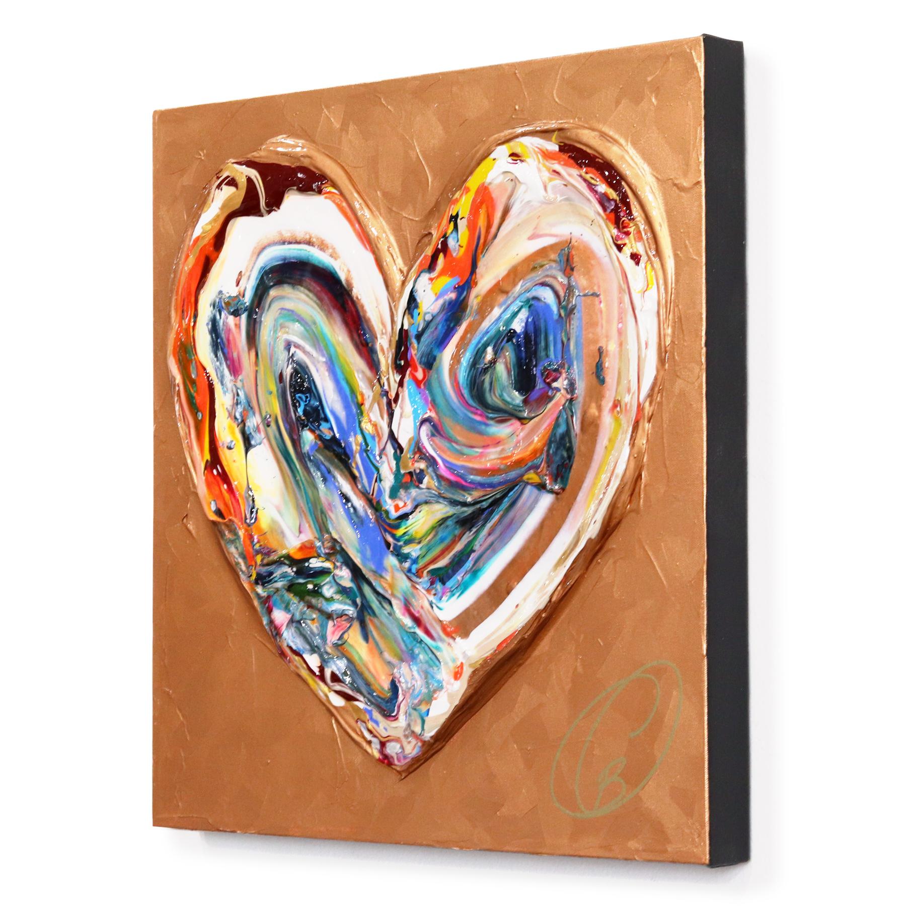 Beauty of the Heart - Impasto Pop Painting For Sale 2