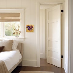 Chispa divina de amor XXXXXX - Impasto de color con textura de corazón sobre madera