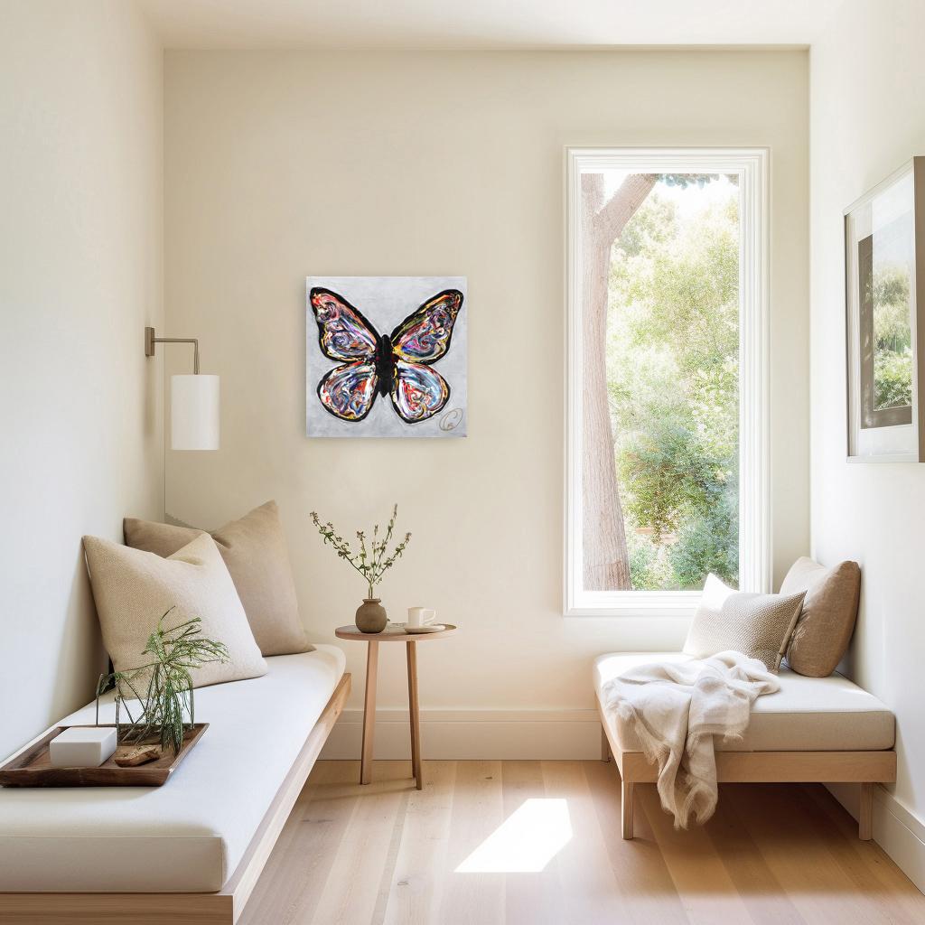 Los Sueños Son Susurros Del Alma - Impasto Pintura Gruesa Arte Colorido Original en venta 1