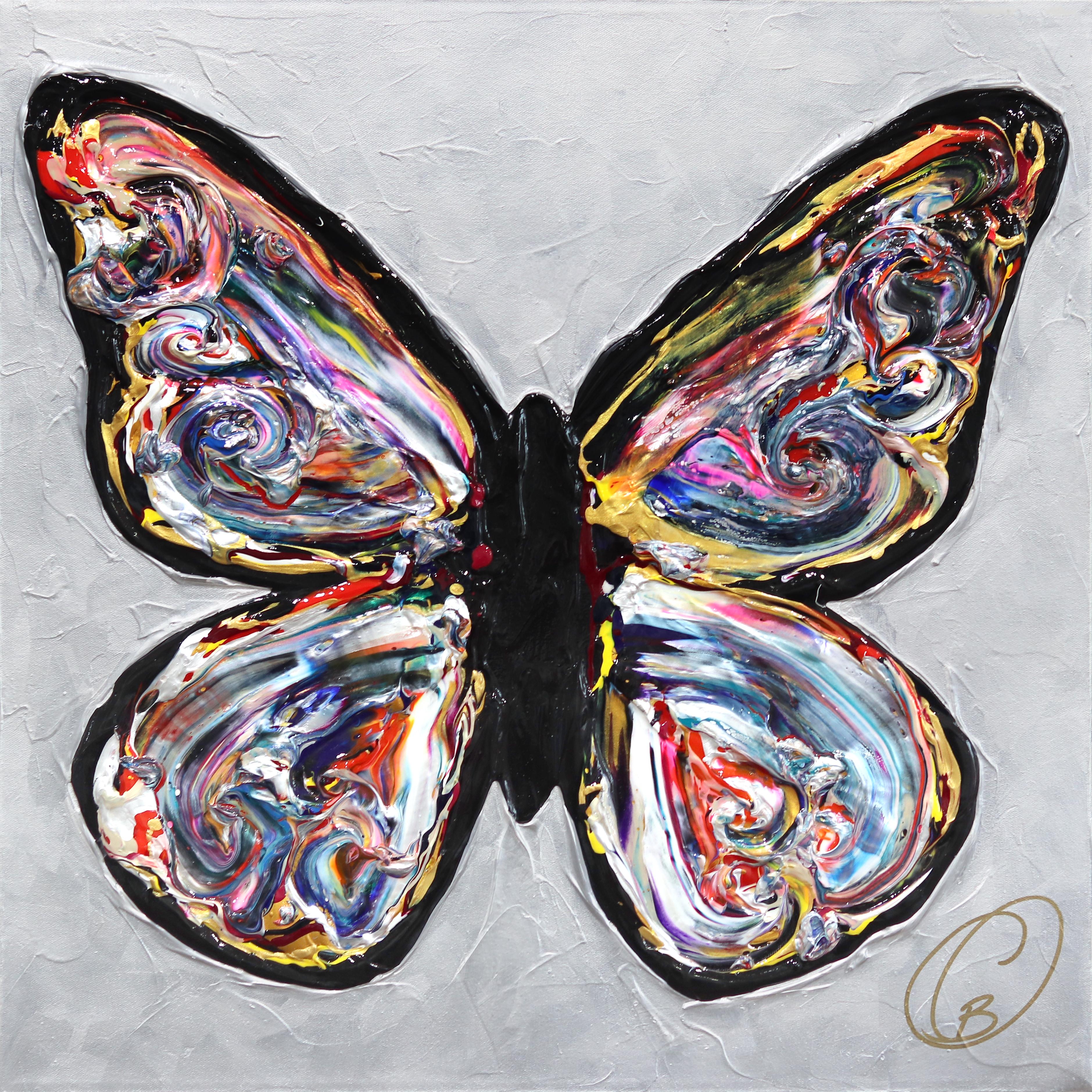 Figurative Painting de Cynthia Coulombe Bégin - Los Sueños Son Susurros Del Alma - Impasto Pintura Gruesa Arte Colorido Original