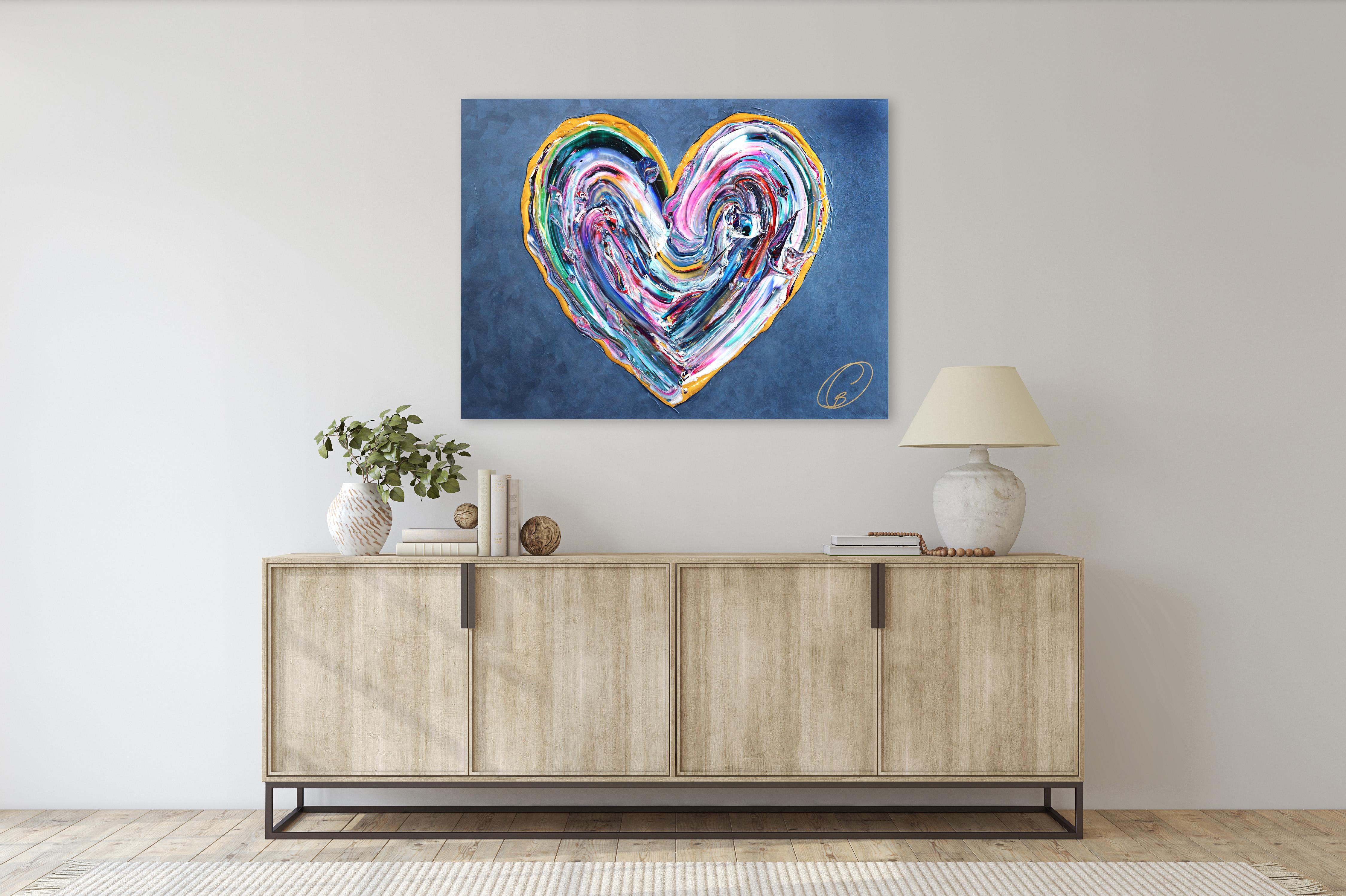 Dreamy Lover - Impasto Thick Paint Original Artwork For Sale 1