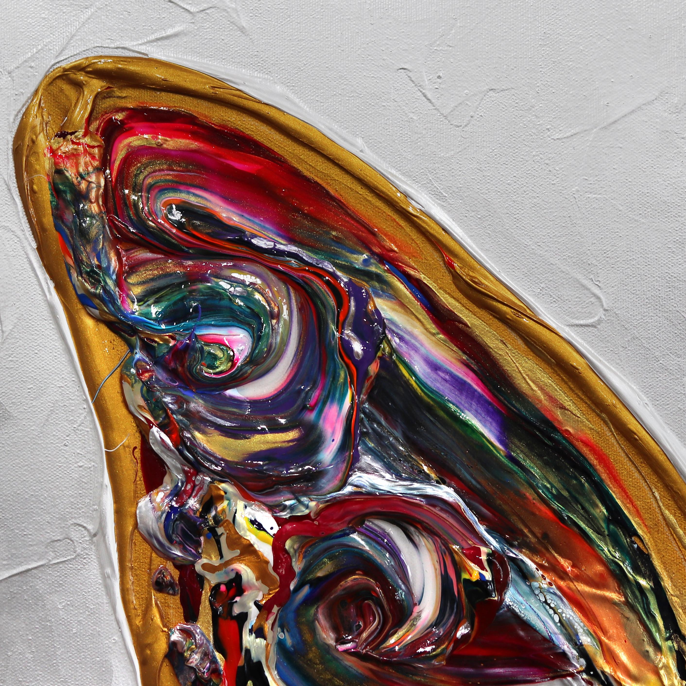 Faith Makes All Things Possible - Impasto Thick Paint Original Butterfly Artwork For Sale 2