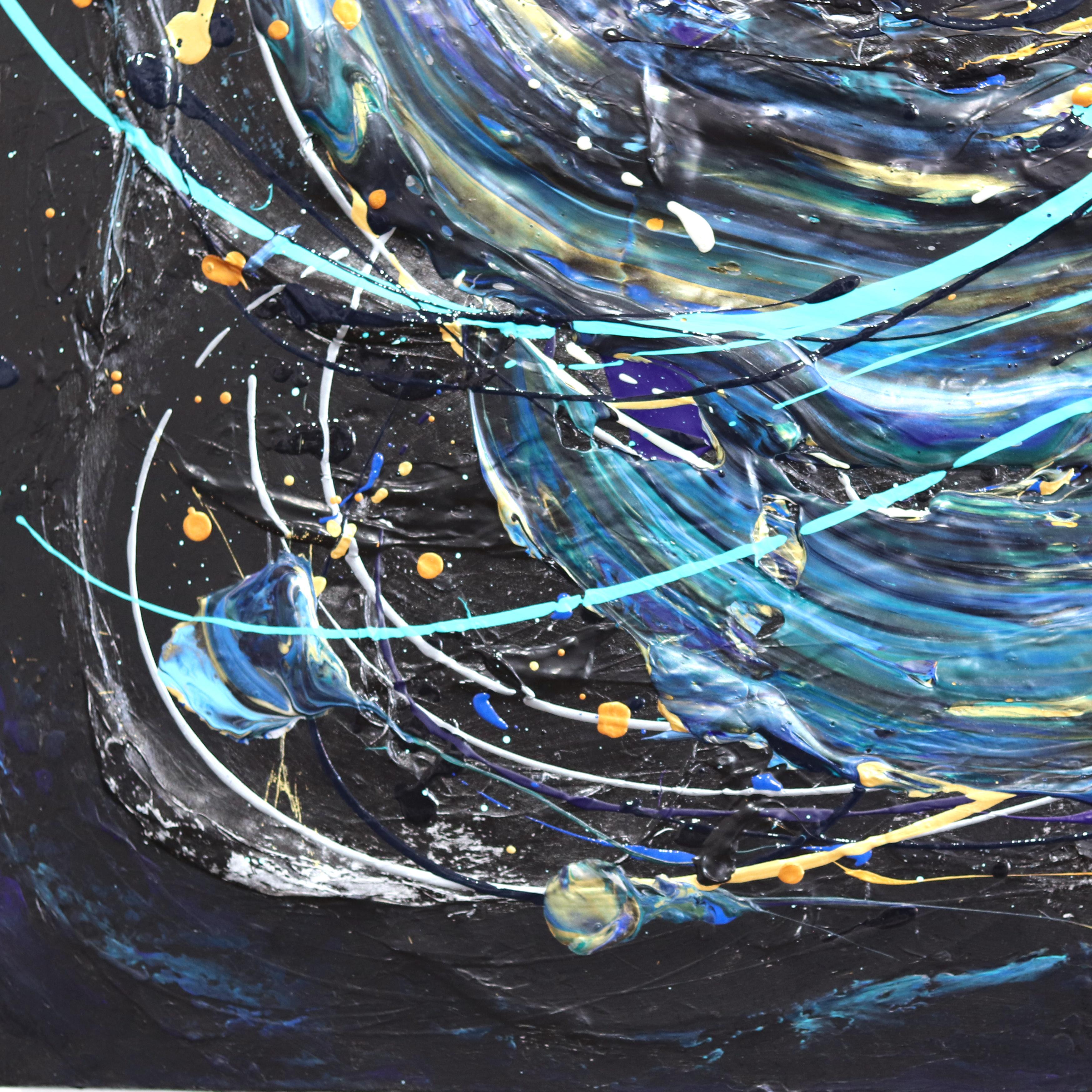 Imagina un mundo nuevo - Impasto Pintura Gruesa Arte Figurativo Original - Painting Contemporáneo de Cynthia Coulombe Bégin