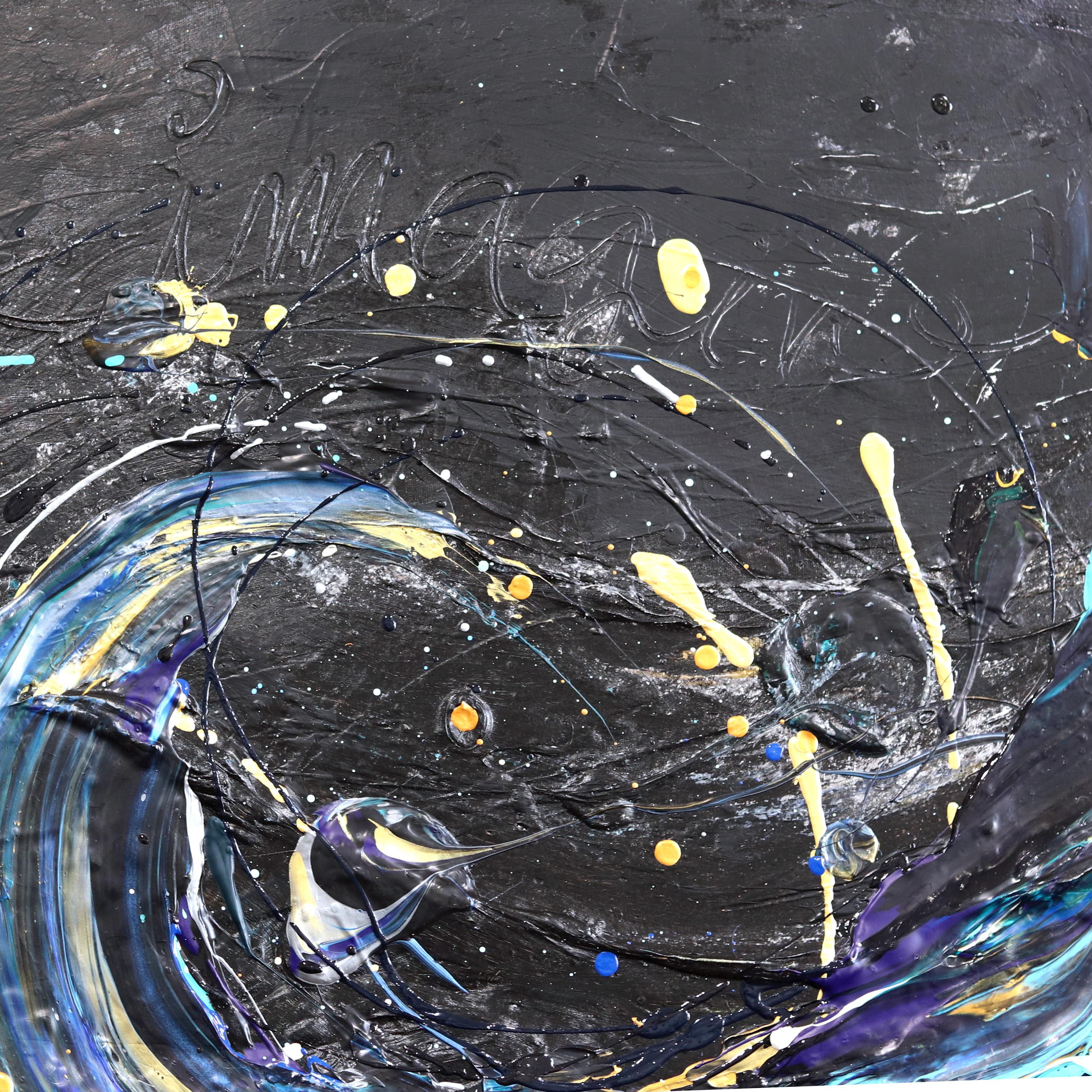 Imagina un mundo nuevo - Impasto Pintura Gruesa Arte Figurativo Original en venta 1