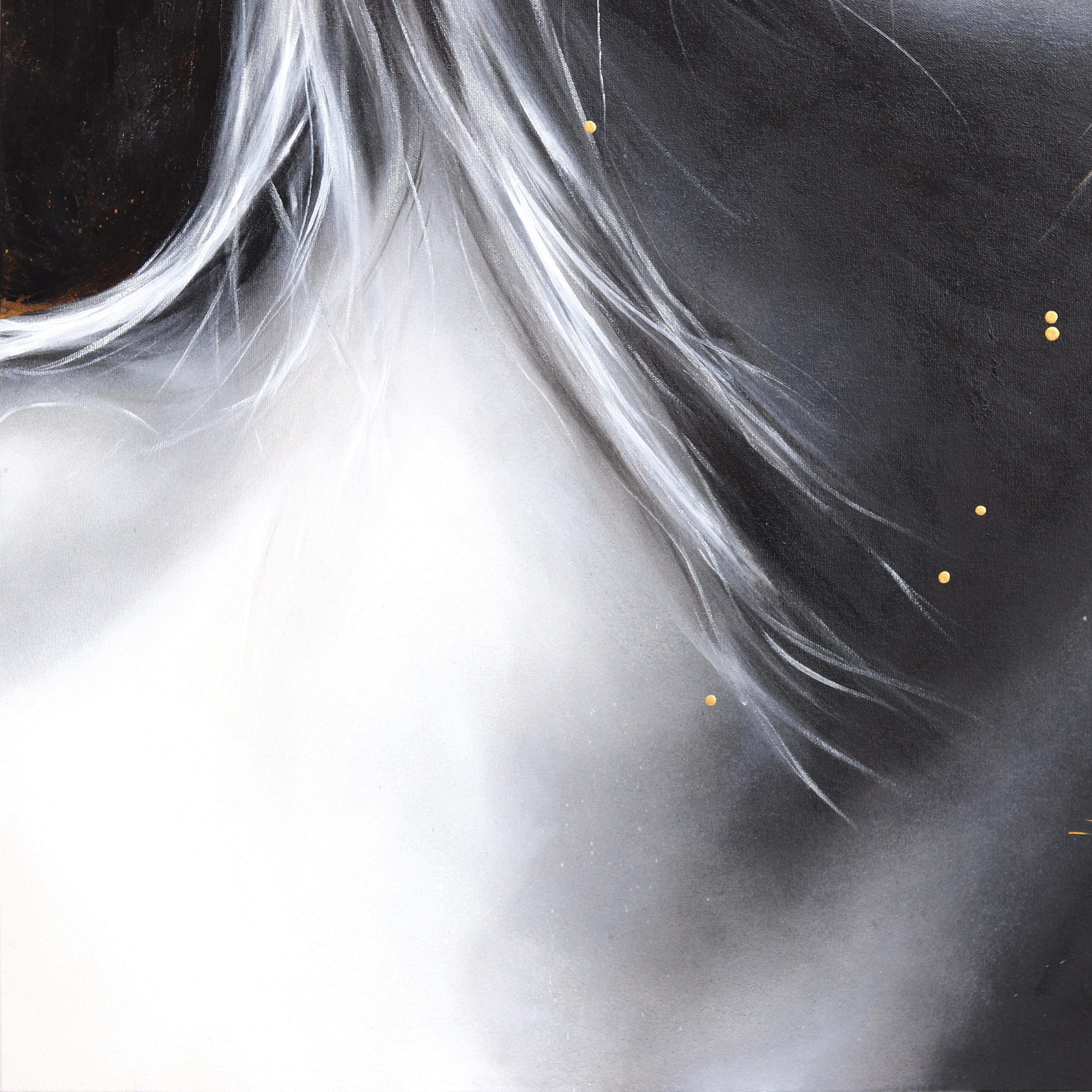 Imagina una noche - Impasto Pintura Gruesa Colorido Arte Figurativo Original en venta 2