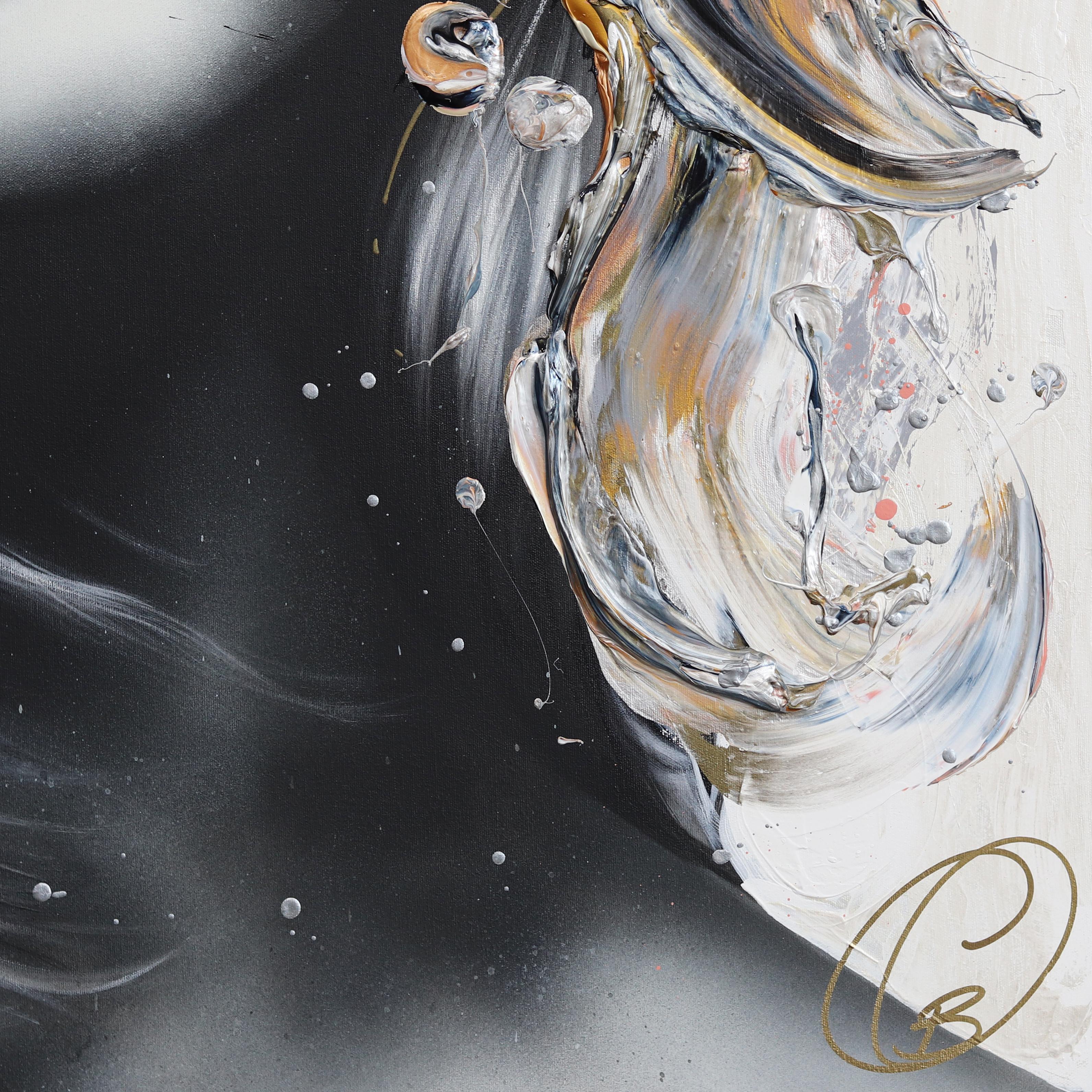 Imagina El Sueño - Impasto Pintura Gruesa Obra de Arte Original Retrato en venta 2