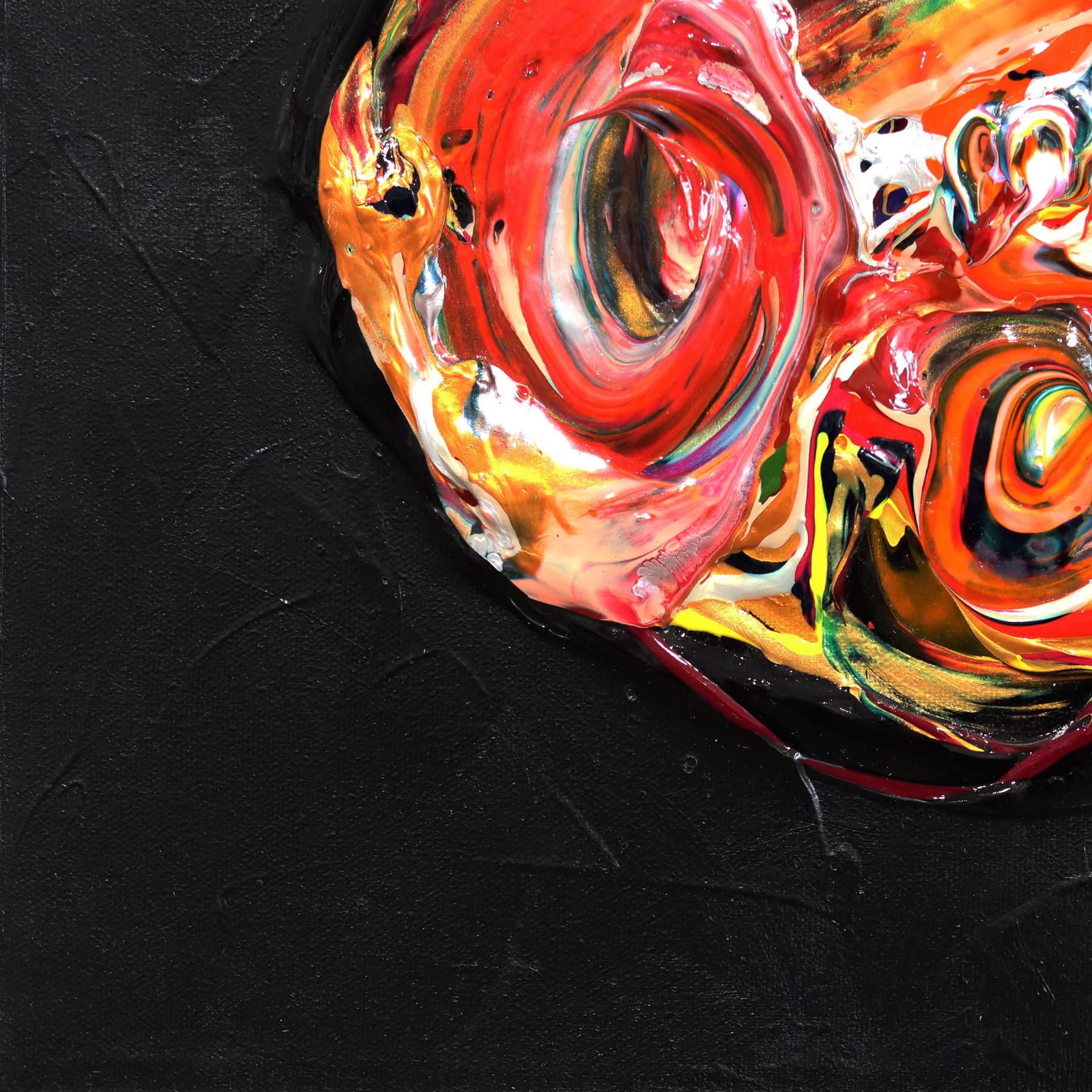 Le dinamiche opere in acrilico su tela di Coulombe-Bégin cercano di produrre un'interpretazione metamorfica dell'identità interiore dell'artista. I suoi dipinti fanno ampio uso di colori contrastanti per creare esuberanza ed energia nelle sue