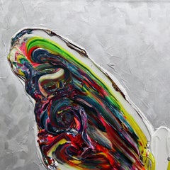 Le Nouveau Chemin - Impasto Thick Paint Original Butterfly Artwork