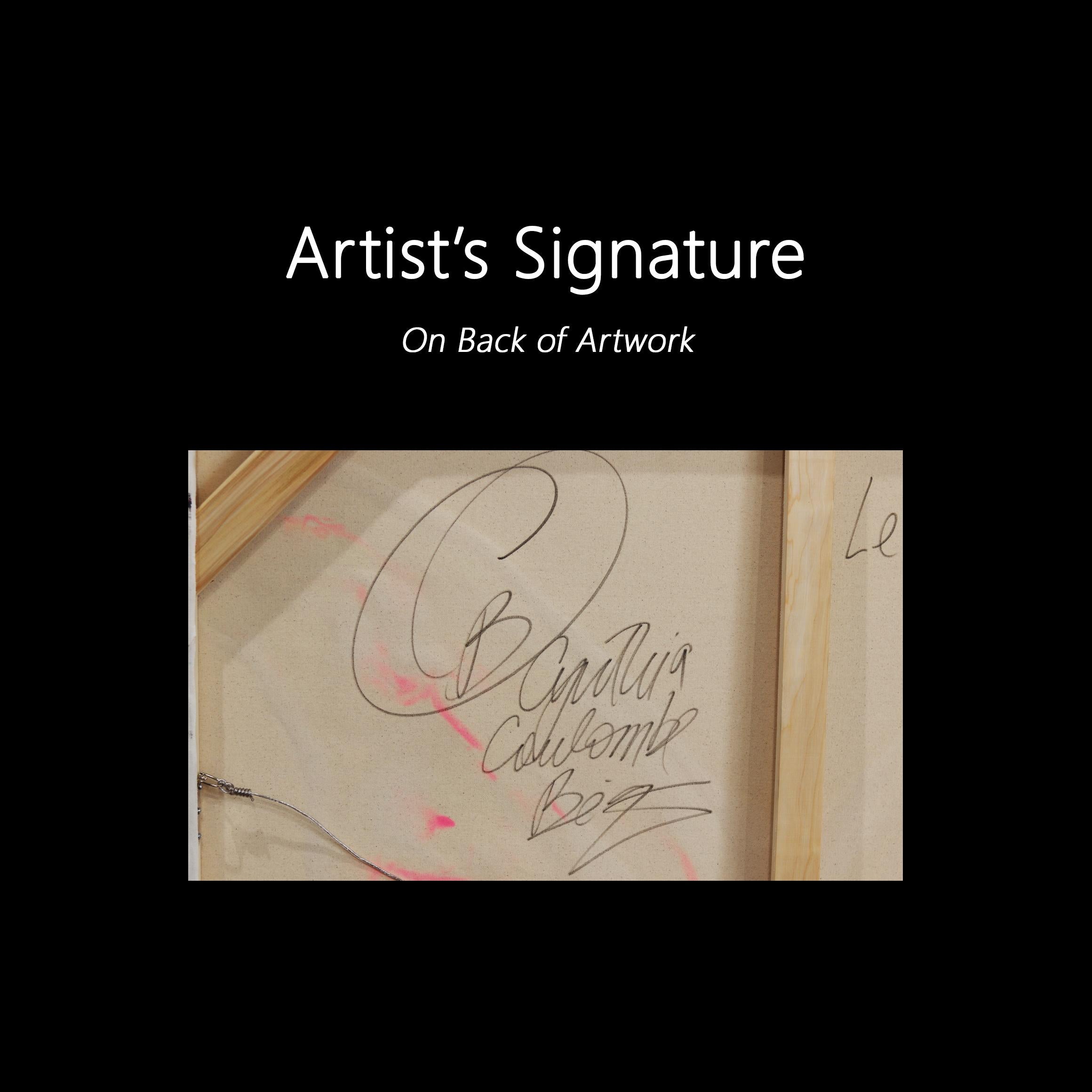Le Nouveau Chemin - Impasto a vernice spessa, opera d'arte originale a forma di farfalla in vendita 4