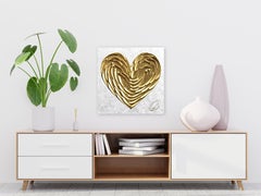 L'Envoutant 12 - Impasto Oro Pintura Gruesa Obra de Arte Original