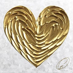 L'Envoutant 12 - Impasto Gold Thick Paint Original Artwork
