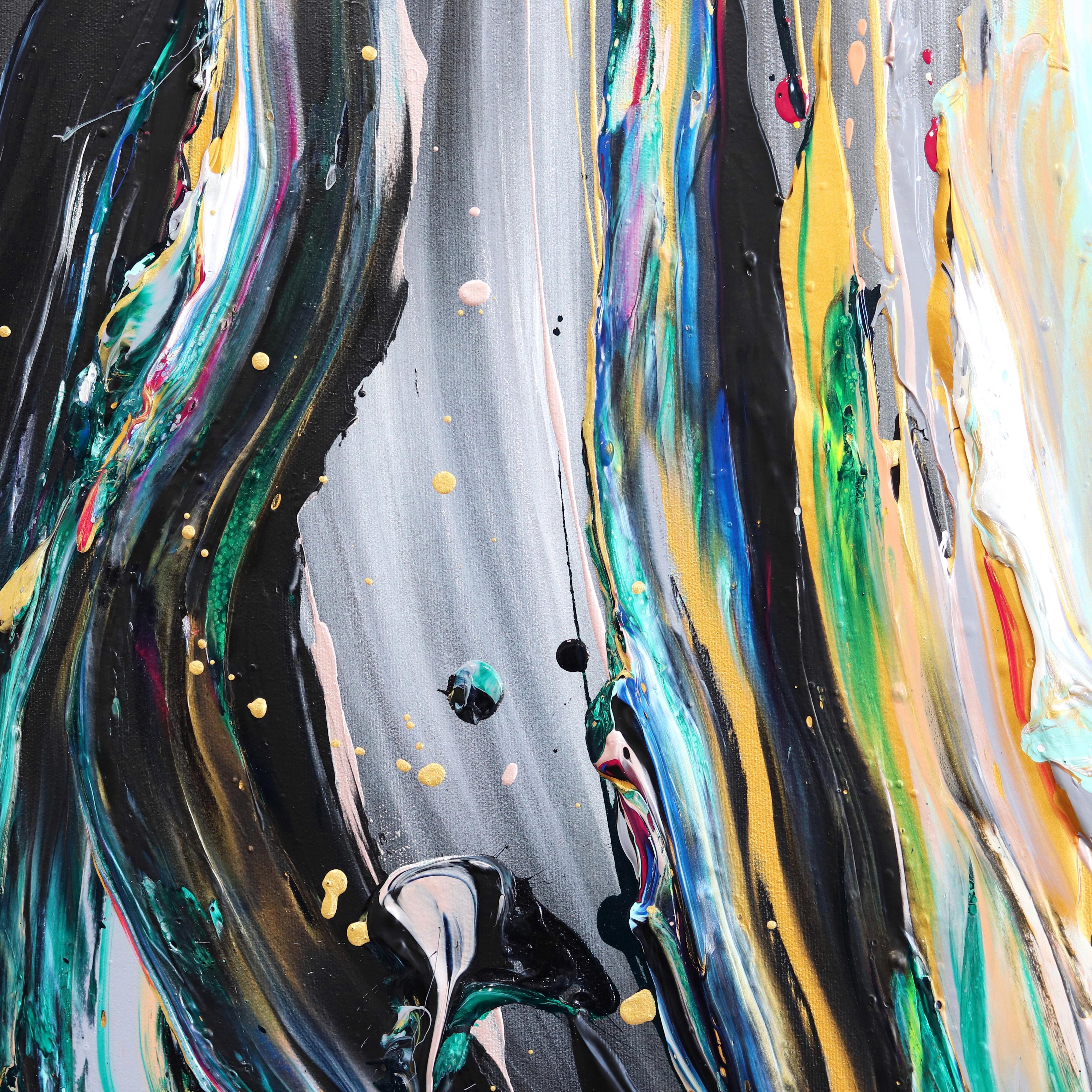 Lost In Paradise - Impasto Pintura Gruesa Obra de Arte Original Retrato en venta 4