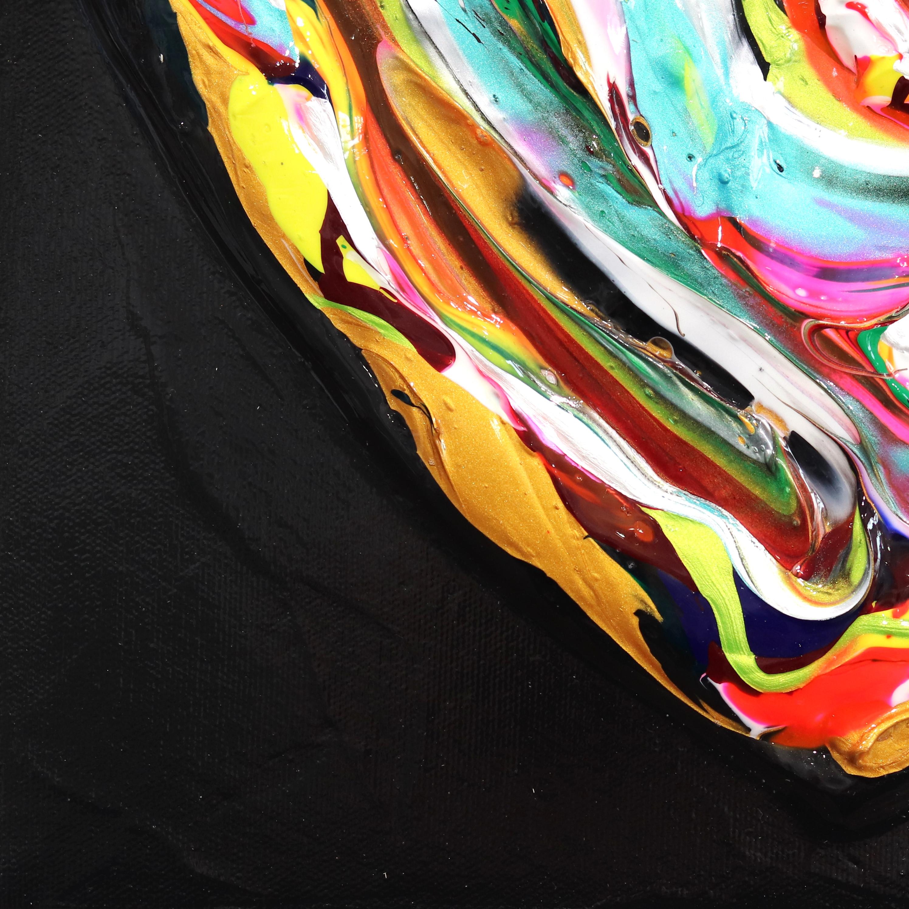 Lovely Love - Impasto Thick Paint Original Artwork en vente 2