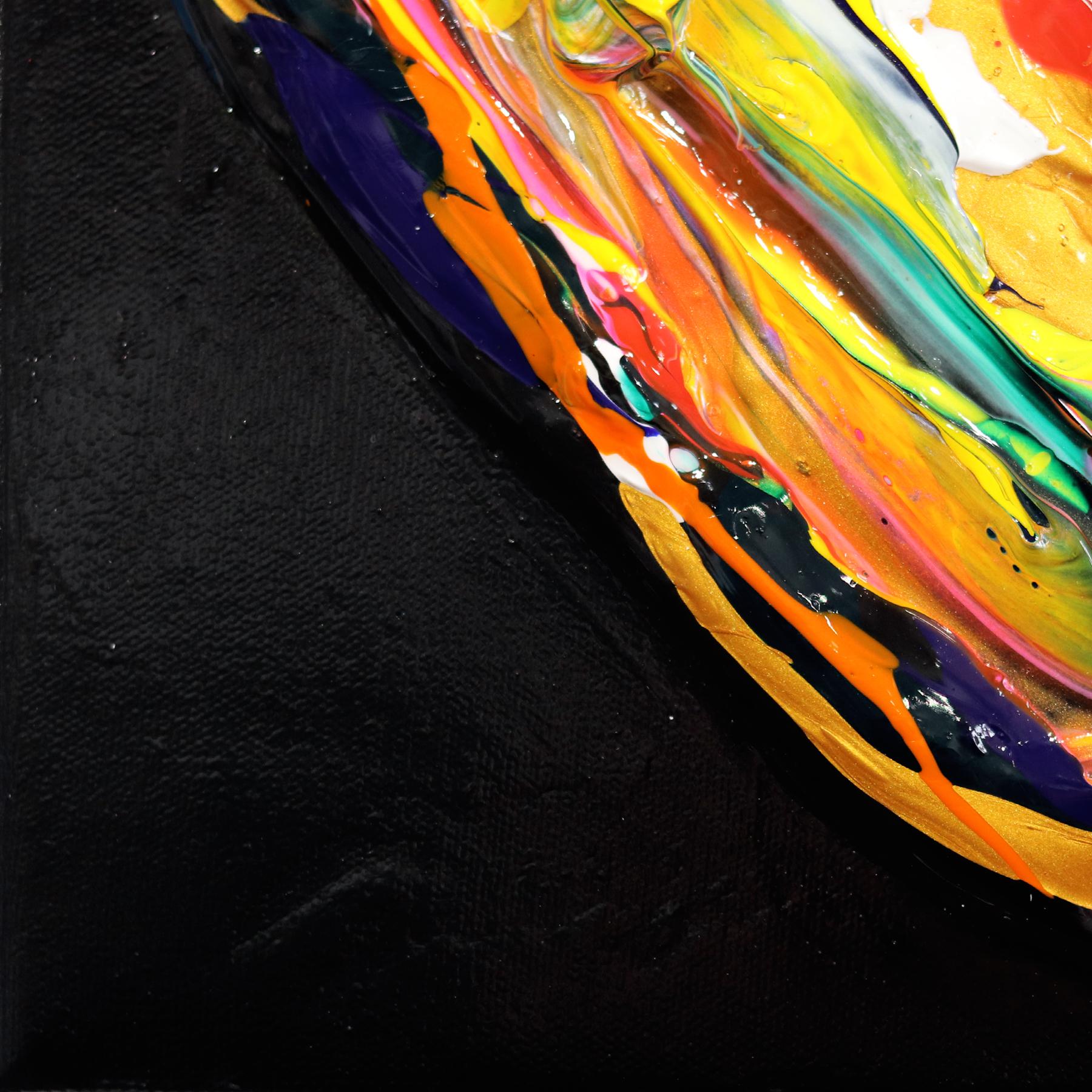 Lucky To Love You - Impasto Pintura Gruesa Obra de Arte Original en venta 2