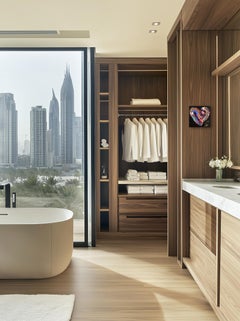 Shadow and Glow XXX - Color Drenched Impasto Textured Heart Artwork on Canvas