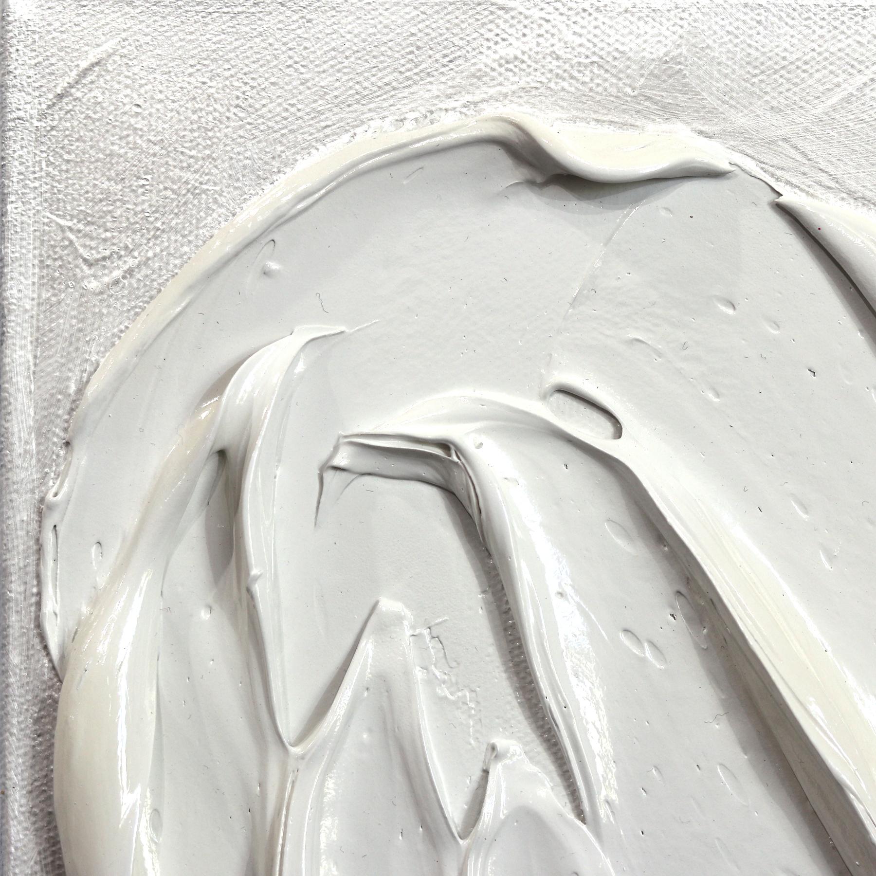 Die dynamischen Werke von Coulombe-Bégin in Acryl auf Leinwand zielen auf eine metamorphe Interpretation der inneren Identität der Künstlerin ab. In ihren Gemälden kommen kontrastreiche Farben zum Einsatz, die den Bildern Überschwang und Energie
