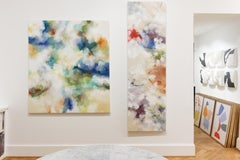 "Demure" - Pintura abstracta basada en la naturaleza - Frankenthaler