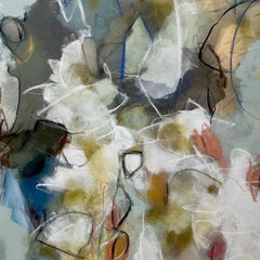 "Earth's Embedded Logos" - nature-based abstract painting - lyrical - colorful