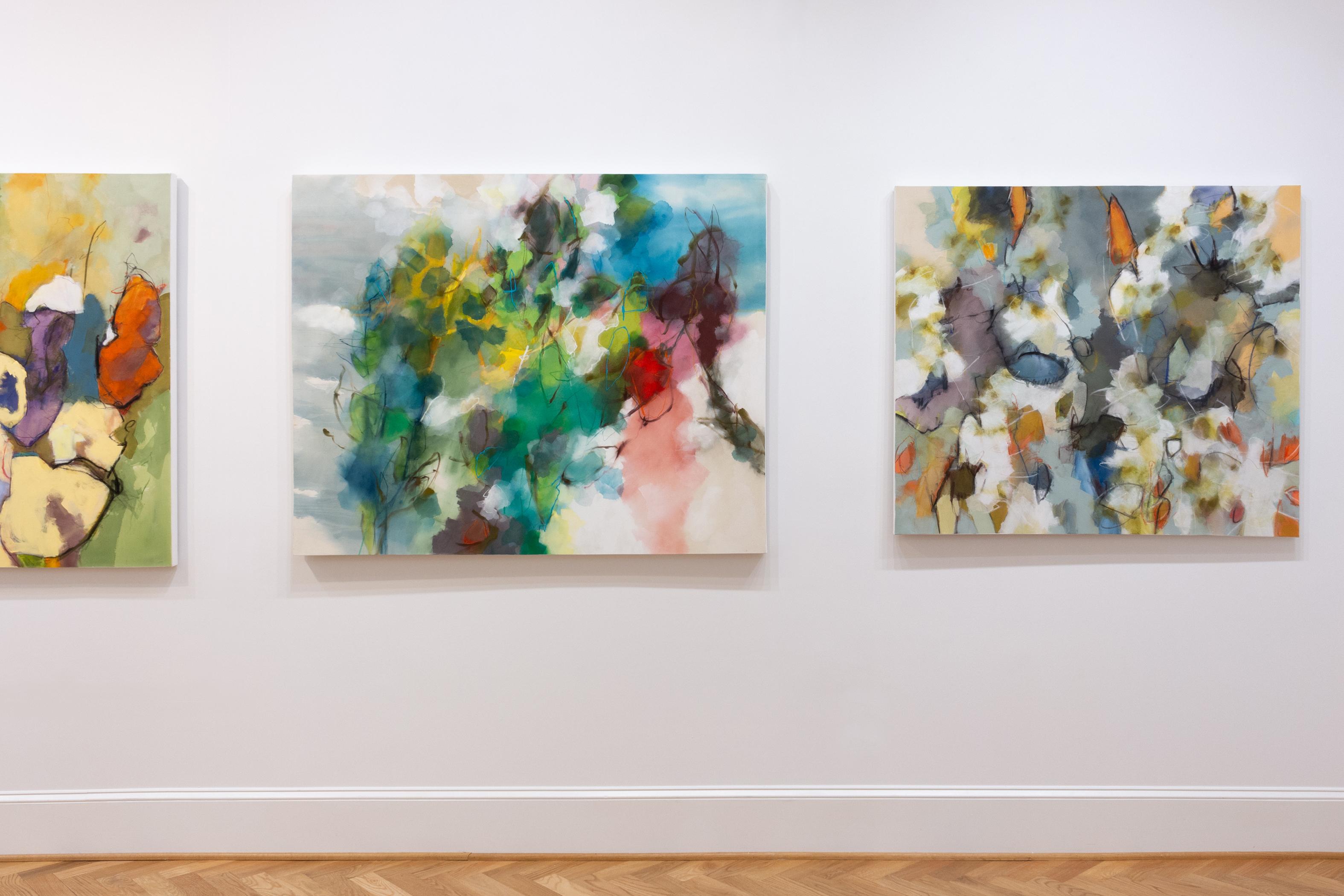 Este cuadro presenta tonos azules, morados, naranjas y amarillos.

Cynthia Knapp se inspira en las obras de Joan Mitchell, Helen Frankenthaler y Grace Hartigan.

Cynthia Knapp es una artista abstracta cuyas pinturas y obras sobre papel son