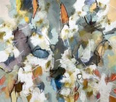 "Loghi incorporati nella Terra" - pittura astratta basata sulla natura - lirica - colorata