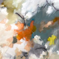 "The Blessing of Time" - nature-based abstract painting - lyrical - colorful