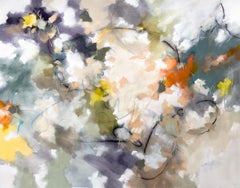 "The Blessing of Time" - nature-based abstract painting - lyrical - colorful