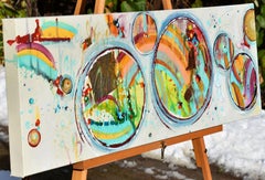 Chasing Rainbows, Mixed Media on Canvas